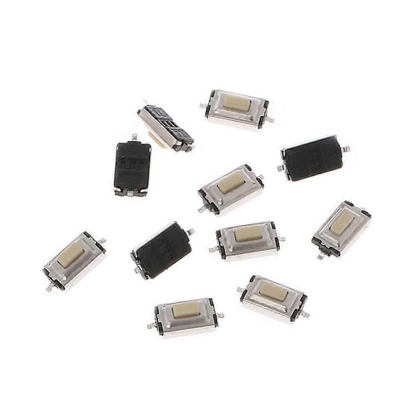 100 st 3x6x2,5 mm Momentär Tact SMD SMT Tryckknapp Micro Switch 2 Pin