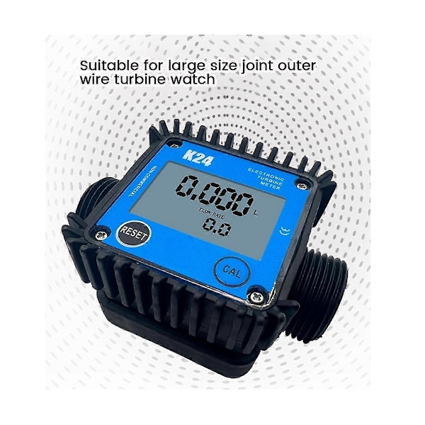 LCD Polttoaineen Virtausmittari K24 Turbiini Digitaalinen Die-Sel Polttoaineen Virtausmittari Edullinen Nestevesivirtaus Meas-YuJia