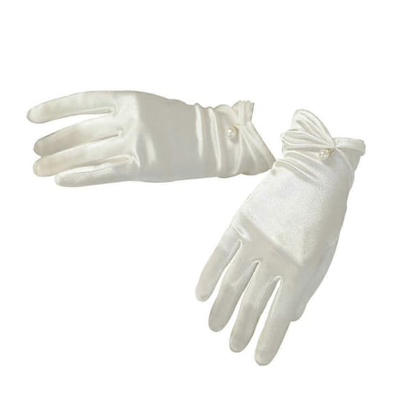 1 par Eleganta Bröllopshandskar Satinhandskar Korta Bröllopshandskar