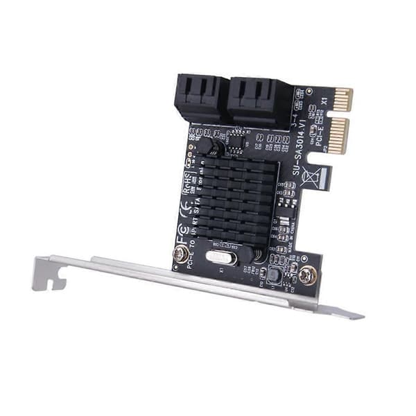 4 porte PCI-E til SATA3.0 controller-udvidelseskort til BTC-miner-mining