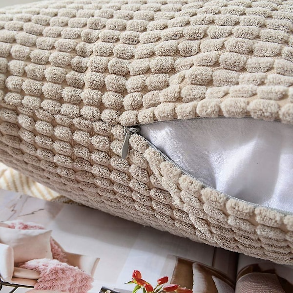 Pakkaus 2 kpl, Corduroy Pehmeät Koristeelliset Neliönmuotoiset Heittotyynyn Päälliset Tyynyliinat, Kodin Sisustus Koristeet Sohvalle Sängylle Tuolille 18x18 Tuumaa/45