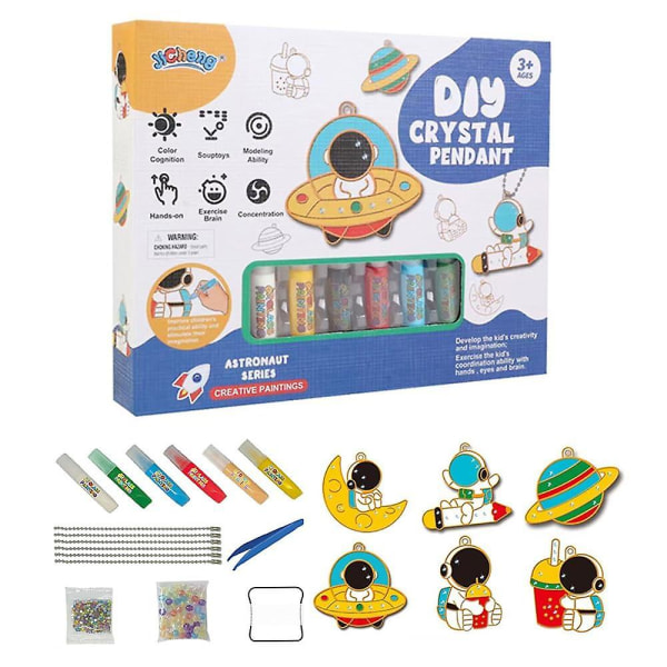 2023 DIY Crystal Paint Arts And Crafts Hängsmycke Set, Kids Diy Crystal Diamond Painting Crafts Kits Present Space