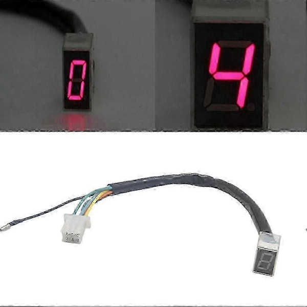 Universal LED Digital Girindikator Motorsykkel Display Girspak Sensor Hastighet Gir Display Indikator Motorsykkel Tilbehør P20211224818