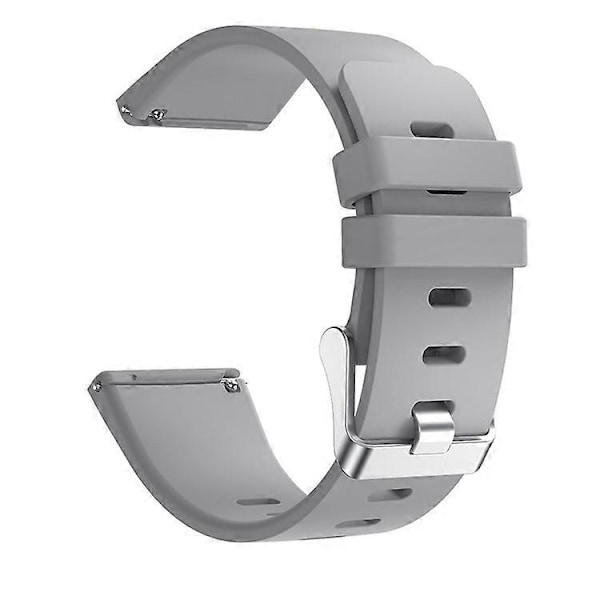 Silikon Armband för Smartklocka [Stor Storlek] Kompatibel med Fitbit Versa Lite/Versa/Versa 2 Grey