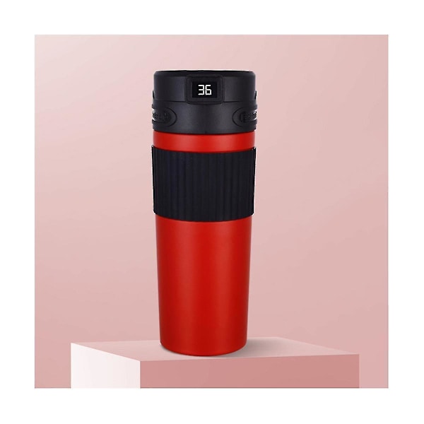 480ml Termokaffekop Smart Temperaturdisplay Rustfri Stål Krus Isoleret Flaske Hjemmekontor