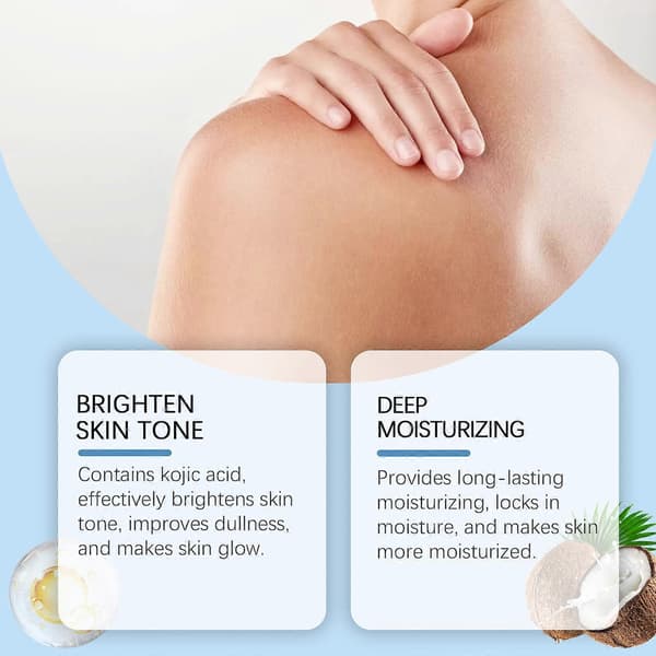 Kojic Acid Olie Ansigts- og Kropsbehandling til Lysning og Blegning 2pcs