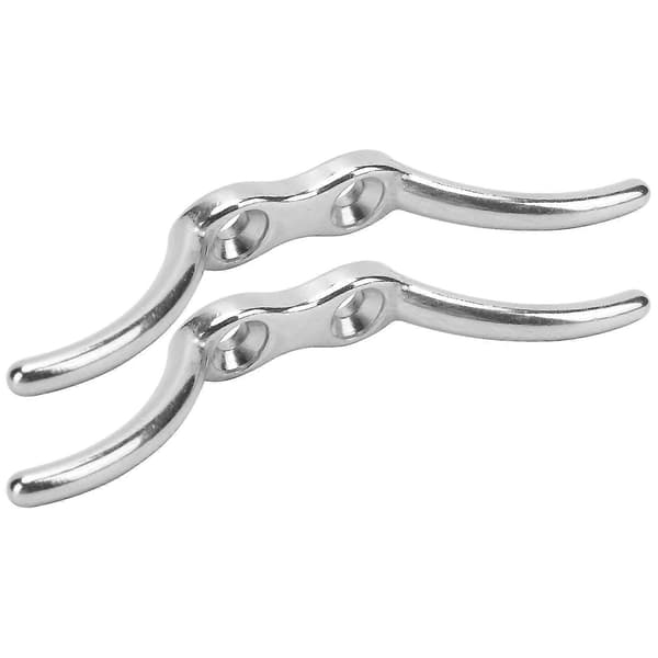 6in Flagstangsklampe i rustfrit stål - Sæt med 2 stk. til bådsikring og flaglinebinding