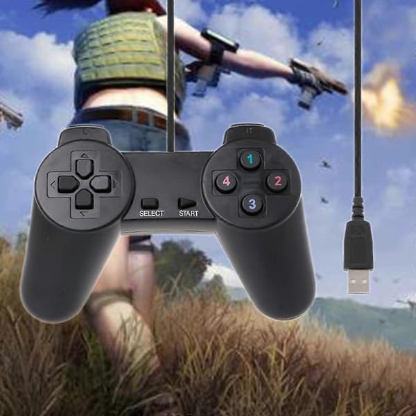 USB 2.0 Gamepad Gaming Joystick Kablet Spilcontroller Til Bærbar Computer PC