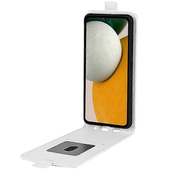 Kompatibelt för Samsung Galaxy A15 4G Kortfodral Telefonfodral Crazy Horse Textur Läderskal White