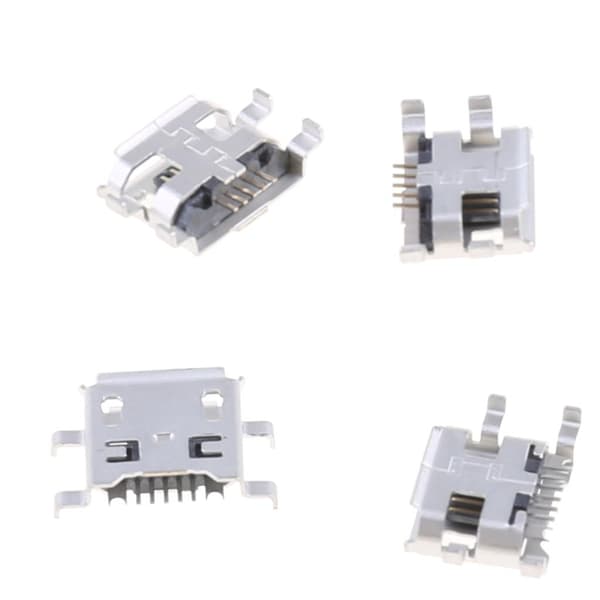10 kpl Micro USB Type B Naarasliitin 5Pin 0.72mm Puhelin Tablet Cha:lle