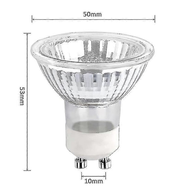 5 stk GU10 35W Halogen Spotlight Pære Dimbar, Halogen Reflektorlamper