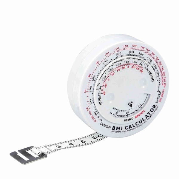 Skönhet Kroppsmasseindex Rund Fettmätning Mät Fitness Mäta Kropp Infällbar Tejp