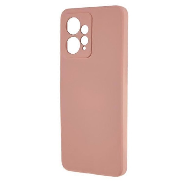 Kompatibel med Xiaomi Redmi Note 12 4G Gummibelagt TPU Telefon Cover Fiberforing Anti-drop Telefonbeskyttelse Pink