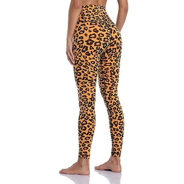 Tflycq Naisten Stretch Jooga Leggingsit Fitness Juoksu Kuntosali Urheilu täyspitkät aktiivihousut Yellow M