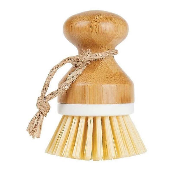 Borstar Bambu Palmborste, Skrubborste för rengöring av disk platta pannor diskhoar, set om 2