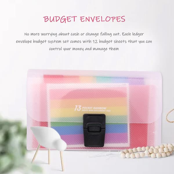 Budget Planner Organizer Kontantsystem För Budgetkuvert För Räkningsplanerare