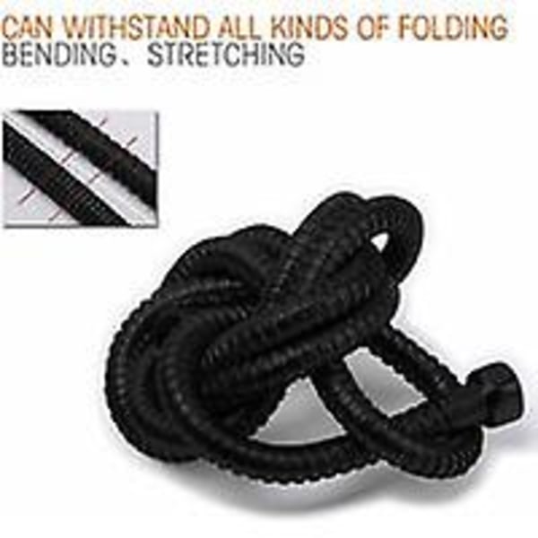 1 Styck 1,5m Rostfri Flexibel Duschslang Mässingskopplingar Anti-Twist Duschhuvud Slang Flexibel Duschslang - Svart