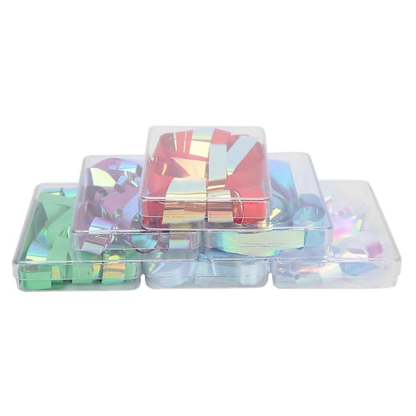 6 Esker Neglekunst DIY Cellofan Mote Negleglass Papir Folie Klistremerke Dekor