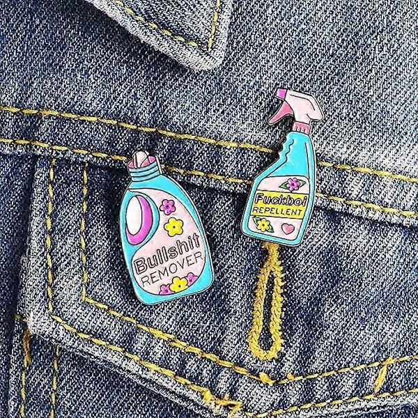 GuassLee Söta Emalj Lapel Pins Set - Tecknade Broschnålar Märken för Kläder Väskor Ryggsäckar