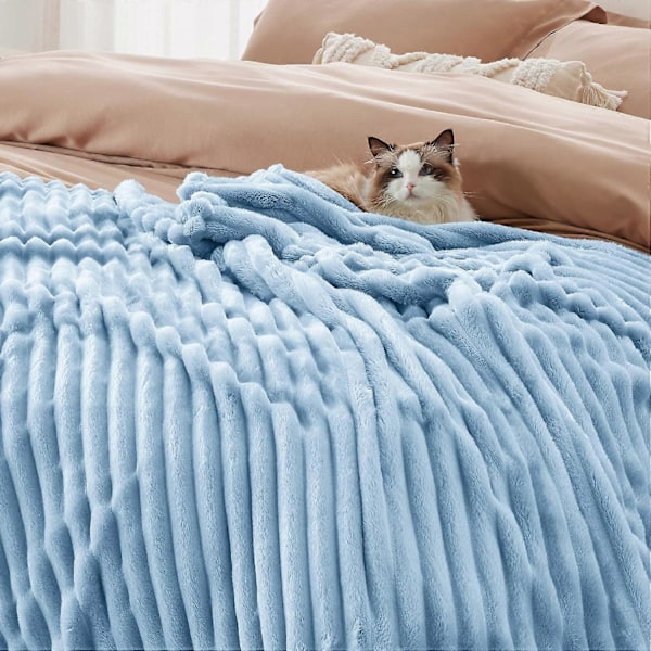 Fleece Twin-pledd for sofa – Supermyke og koselige pledd for kvinner, søtt lite pledd for jenter, 152 x 203 cm