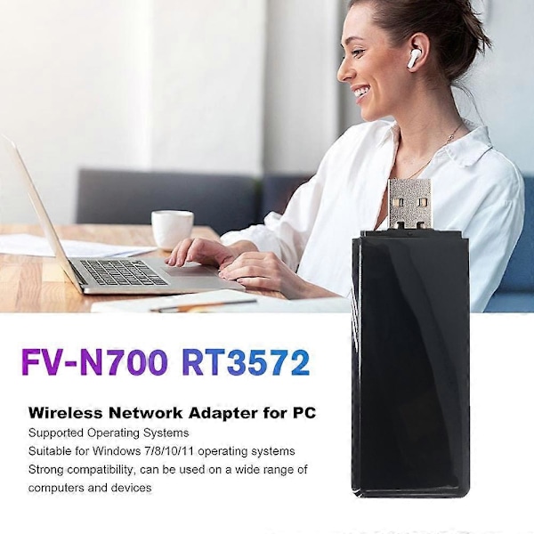 USB WiFi-adapter, trådløs dual-band nettverksadapter for Samsung
