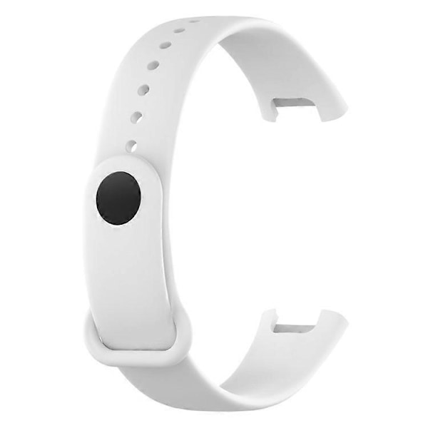 Kompatibel med Xiaomi Redmi Smart Band Pro Ensfarvet Blød Silikone Urrem Justerbar Håndledsrem White