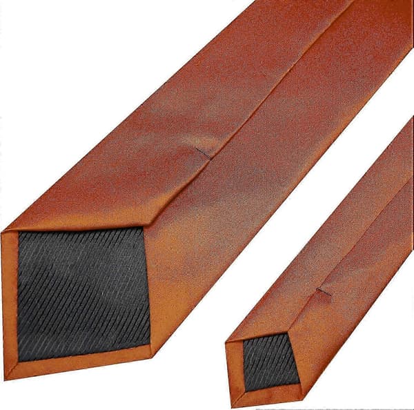 Ensfarget slips, herre, slips for forretninger og bryllupsfest Rust
