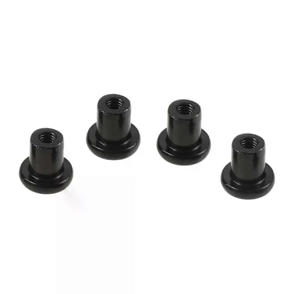 4 st/set Dörrgångjärnsmuttrar Rostskydd Gångjärnslås Passar Jeep Wrangler JK 2007- Rostfritt stål med svart pulverlackerad svart