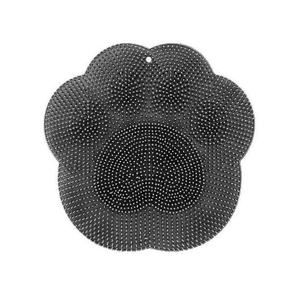 Fodrygskrubber Eksfolierende Silikone Massagemåtte Brusemåtte Bad T2T8 grey 1pcs