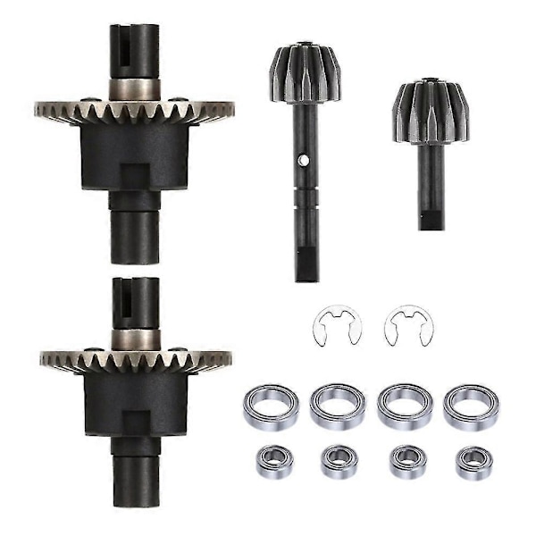 Front- og bakdifferensial og girsett for Redcat Volcano 94123 94107 94111 94118 94166 1/10 Rc Bil (haoyi