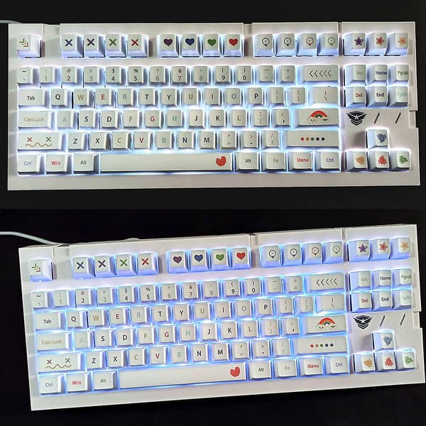 134 taster Dye Sublimation Cherry Profile til mekanisk tastatur