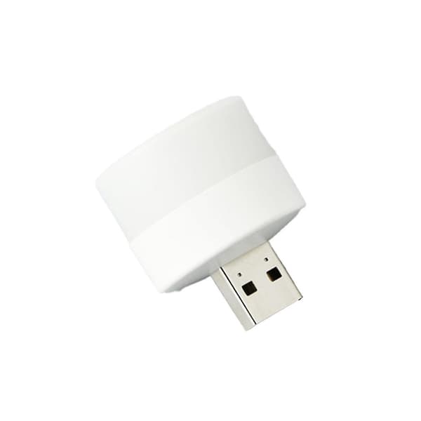 USB Plugglampe Datamaskin Mobil Strømlading USB Liten Bok LED Øyebeskyttelse Lesing Rund Nattlampe