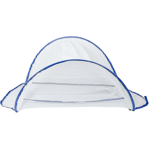 Ultralätt Portabelt Pop-up Myggnätstält, Mini Hopfällbart Myggnät för Huvudet, Sovsäcksmyggnät för Sängkläder Camping Resor Uteplats, Väger Endast 0.