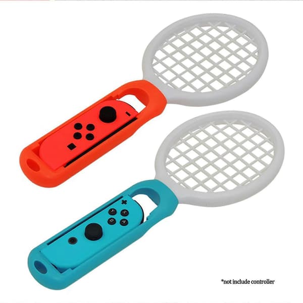 Tennisracket för Switch Controller Twin Pack med Remmar för Mario Tennis Aces