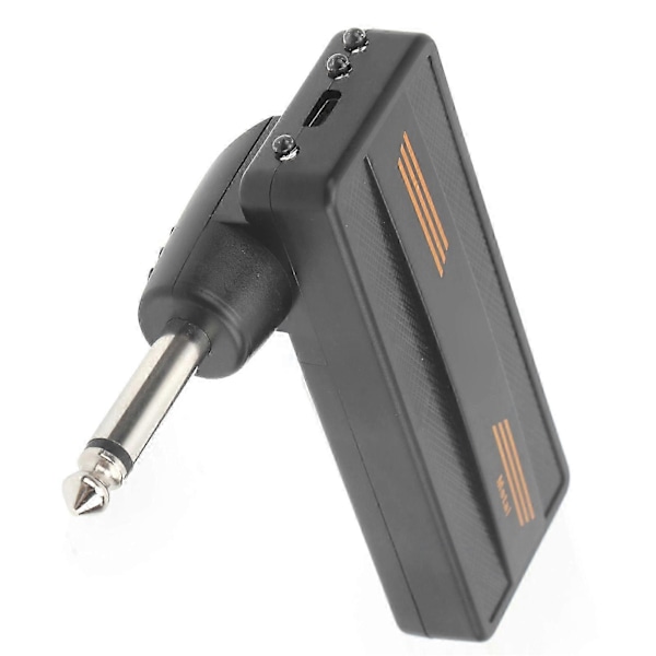 Plug Amp Elektrisk Gitarr Hörlursförstärkare Laddningsbar Portabel Distortion Effekt CA?101