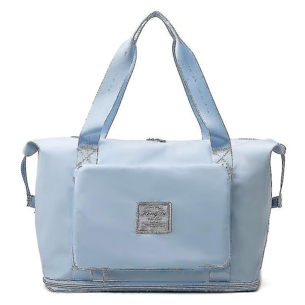 Kuivan ja märän erotuslaukku Suurikapasiteettinen taitettava matkalaukku Vedenpitävä laukku sky blue