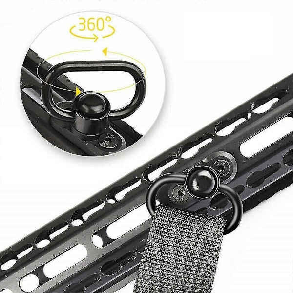 Sling Swivel Mount Base Rask Avtakbar Key Mod Airsoft Håndvern Skinne