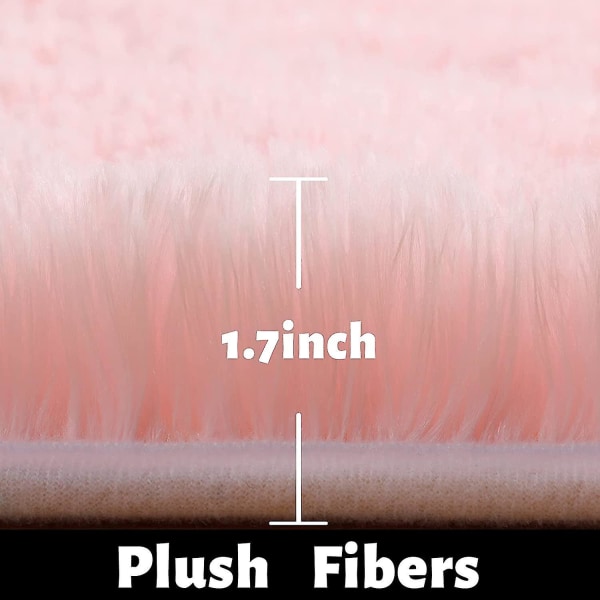 Tflycq Blush rund matta för sovrum,fluffig cirkelmatta 4'x4' för barnrum,lurvig matta för tonårsflickrum,lurig rund matta för barnrum,fuzzy P