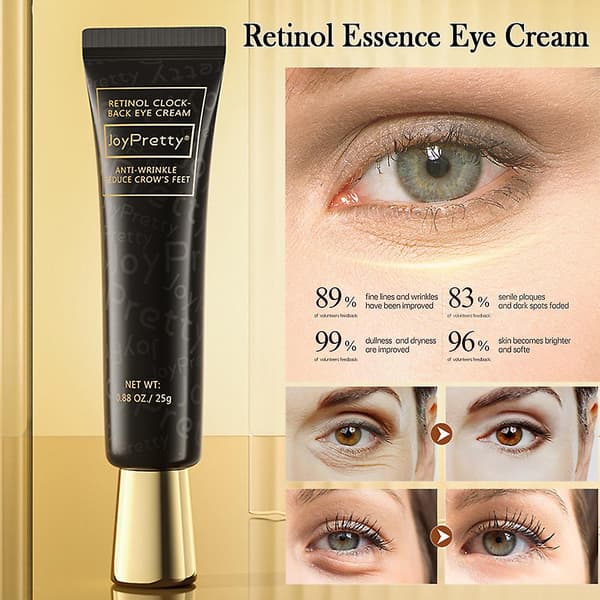 Joypretty Retinol Clock-back Øjencreme Anti-rynke Reducerer Kragefødder