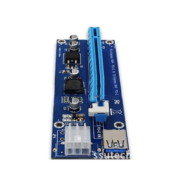 PCI-E 1X til 16X Extender Adapterkort til Workstation & Computerudstyr