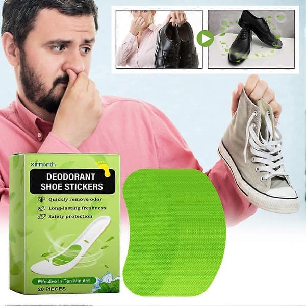 Innersåle Deodorant Tabletter Langvarig Rask Luktkontroll Sko Innlegg Patch for Hjemmebruk 3 Boxes