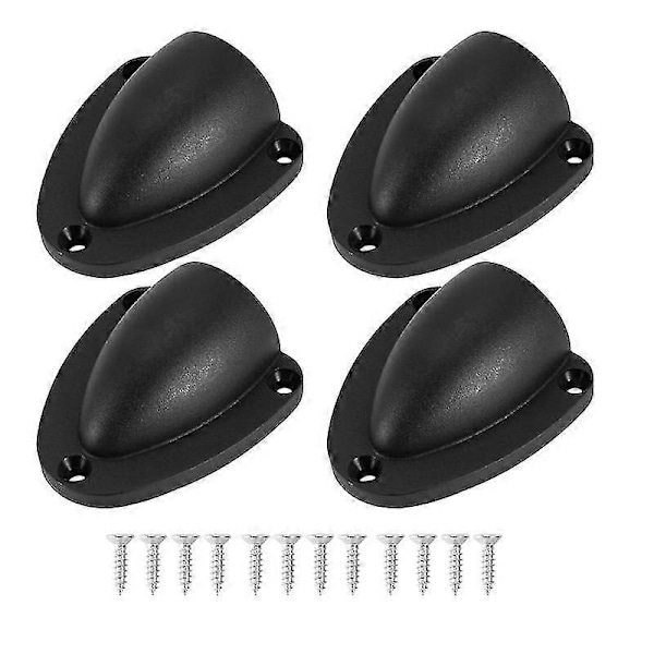 4 stk. Nylon 2,5 tommer Marine Wire Cable Vent Cover, Clamshell Vent til Båd, Glat Kant Tykkelse 1/8