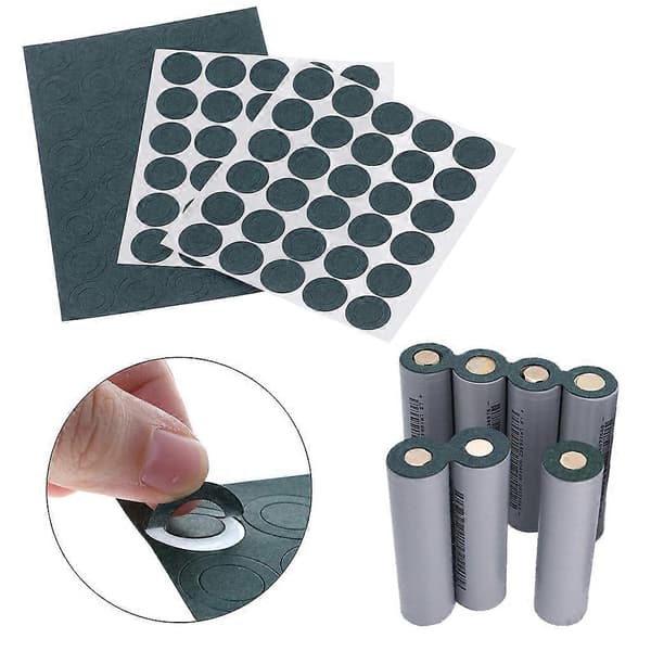 100 STK/ark 18650 Batteri Isoleringspakning Li Celle Isolerende Lim Patch