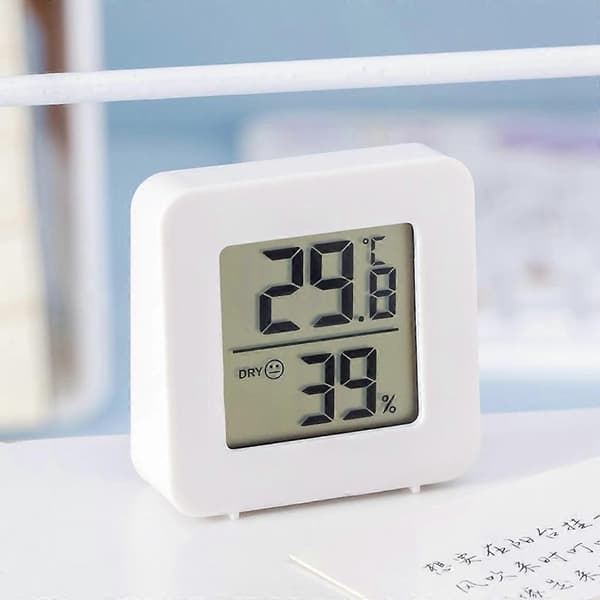 LCD Digital Termometer Hygrometer Hög Noggrannhet Temperatur Luftfuktighetsdetektor