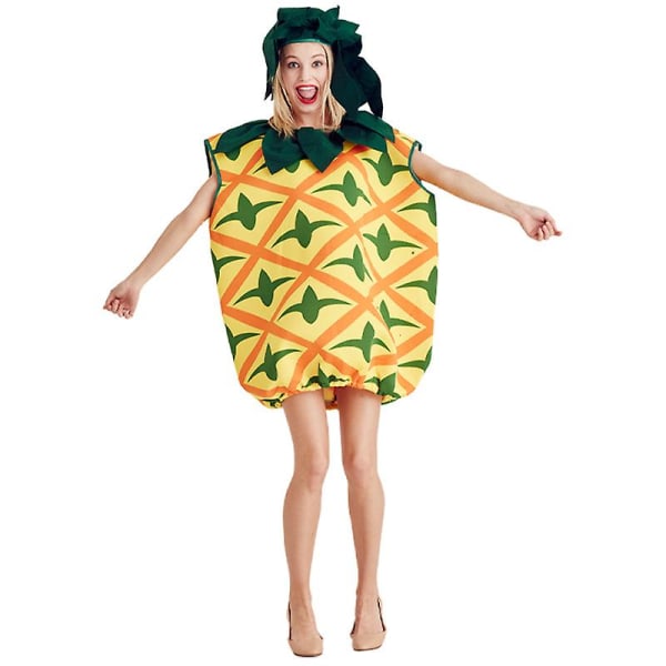 Women Fruits Halloween Party Cosplay Unisex Adult Pineapple -asu