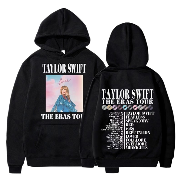 Taylor Swift theeras tour -fanituote miesten ja naisten hupullinen paita black L