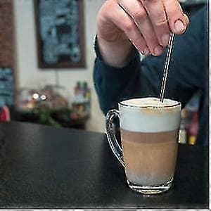 rustfrit stål drikkevarerørepinde (5 stk. rørepinde)