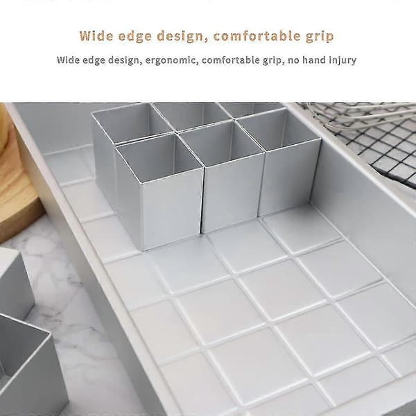 Kakeform, rektangulær justerbar tall- og bokstavkakeform, aluminium tallkakeform for bursdag, bryllupsdag - ZZY