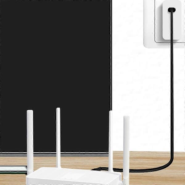 QC3.0 DC5.5x2.5mm til USB-A Input Kabel til WiFi Router Højttaler LED Lys