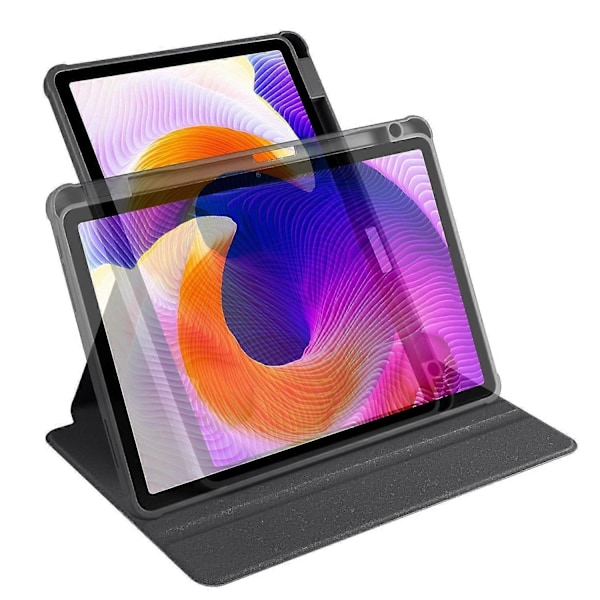 For Xiaomi Redmi Pad SE Etui Læder Roterende Stativ Tablet Cover Auto Sleep/Wake - Sort